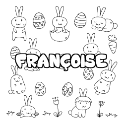 FRAN&Ccedil;OISE - Easter background coloring