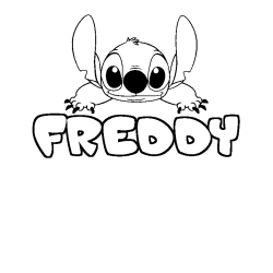 FREDDY - Stitch background coloring