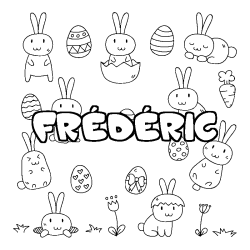 FR&Eacute;D&Eacute;RIC - Easter background coloring