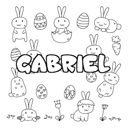 GABRIEL - Easter background coloring