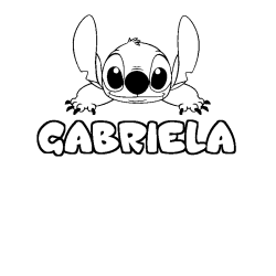 GABRIELA - Stitch background coloring