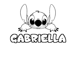 GABRIELLA - Stitch background coloring
