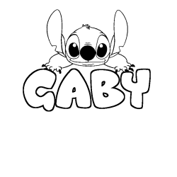 GABY - Stitch background coloring