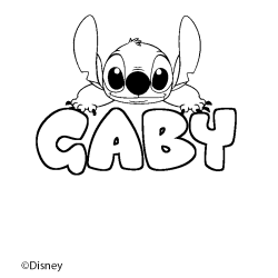 GABY - Stitch background coloring