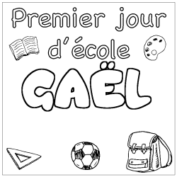 GA&Euml;L - School First day background coloring