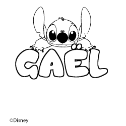 GA&Euml;L - Stitch background coloring