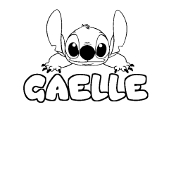 GAELLE - Stitch background coloring