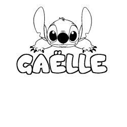 GA&Euml;LLE - Stitch background coloring