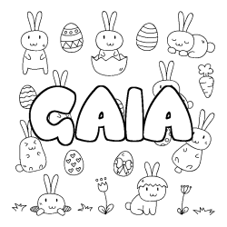 GAIA - Easter background coloring