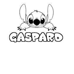 GASPARD - Stitch background coloring