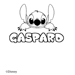 GASPARD - Stitch background coloring