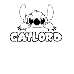 GAYLORD - Stitch background coloring