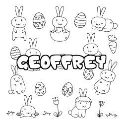 GEOFFREY - Easter background coloring