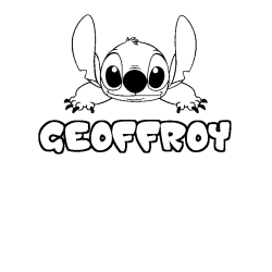 GEOFFROY - Stitch background coloring