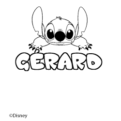 G&Eacute;RARD - Stitch background coloring