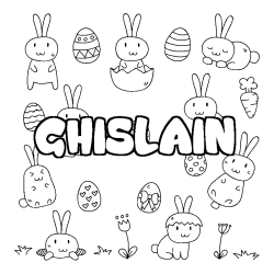 GHISLAIN - Easter background coloring