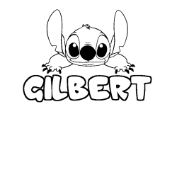 GILBERT - Stitch background coloring