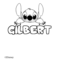 GILBERT - Stitch background coloring