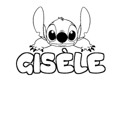 GIS&Egrave;LE - Stitch background coloring