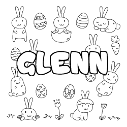 GLENN - Easter background coloring