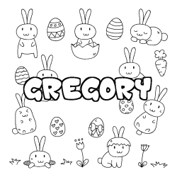 GREGORY - Easter background coloring