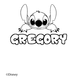 GREGORY - Stitch background coloring