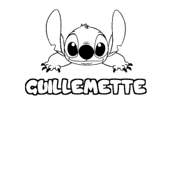 GUILLEMETTE - Stitch background coloring