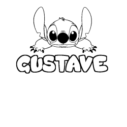 GUSTAVE - Stitch background coloring