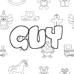 GUY - Toys background coloring