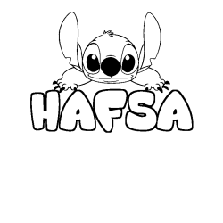 HAFSA - Stitch background coloring