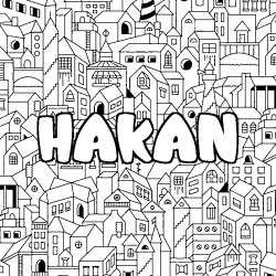 HAKAN - City background coloring