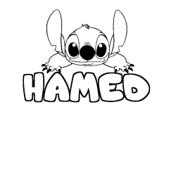 HAMED - Stitch background coloring