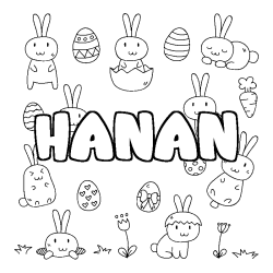 HANAN - Easter background coloring