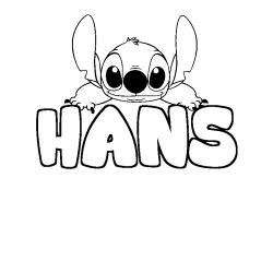 HANS - Stitch background coloring