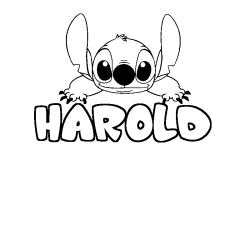 HAROLD - Stitch background coloring