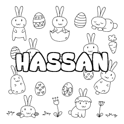 HASSAN - Easter background coloring