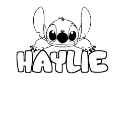 HAYLIE - Stitch background coloring