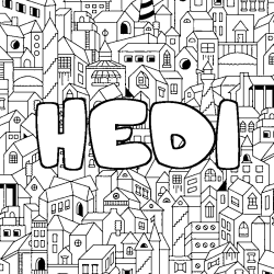 HEDI - City background coloring