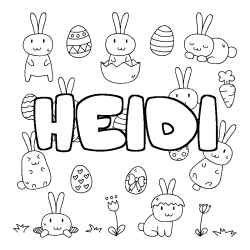 HEIDI - Easter background coloring