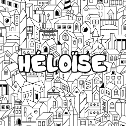 H&Eacute;LO&Iuml;SE - City background coloring