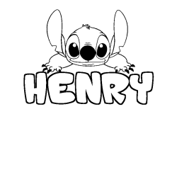 HENRY - Stitch background coloring