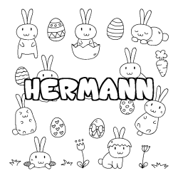 HERMANN - Easter background coloring