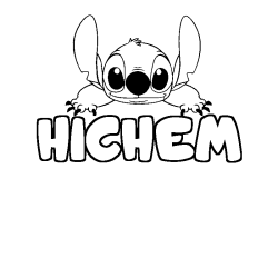 HICHEM - Stitch background coloring