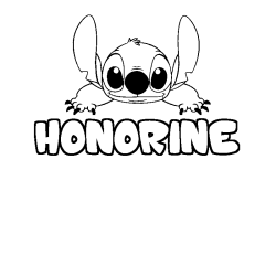 HONORINE - Stitch background coloring
