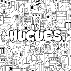 HUGUES - City background coloring