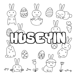 HUSEYIN - Easter background coloring