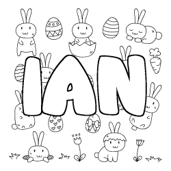 IAN - Easter background coloring