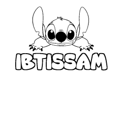 IBTISSAM - Stitch background coloring