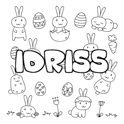 IDRISS - Easter background coloring