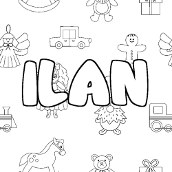 ILAN - Toys background coloring